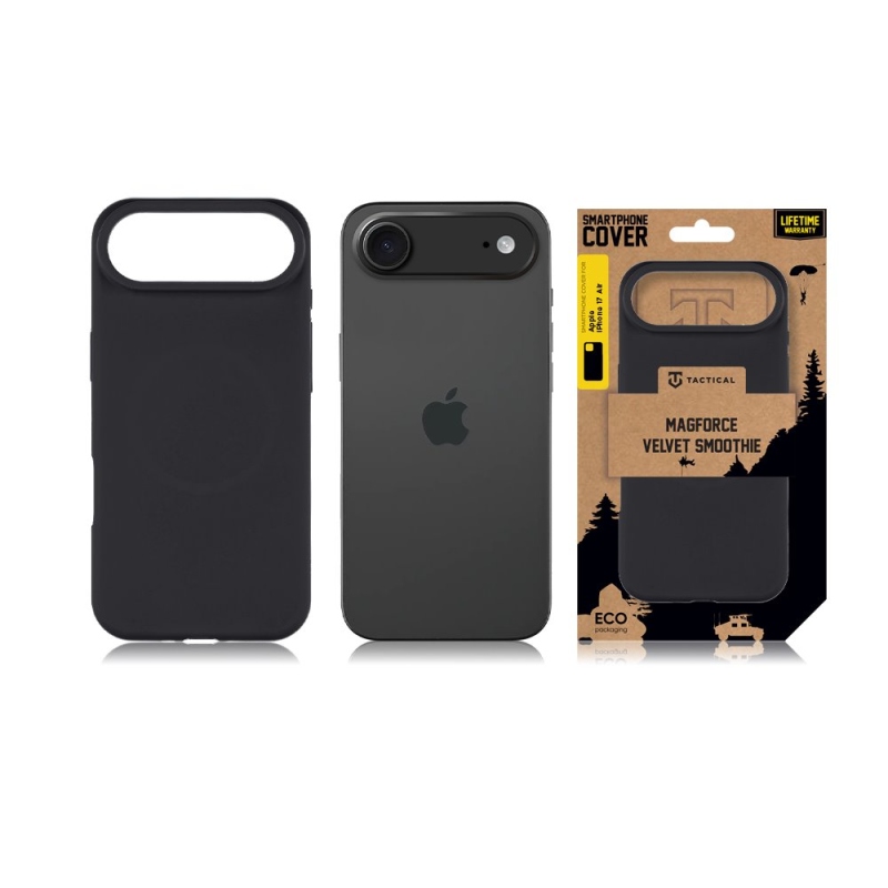 Taktický kryt MagForce Velvet Smoothie Cover pre Apple iPhone 17 Air Asphalt