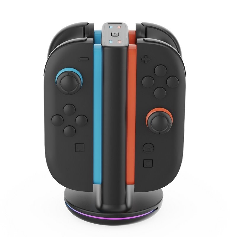 iPega SW2051 Nabíjacia Stanica s RGB pre JoyCon Ovládače Nintendo Switch 2 Black