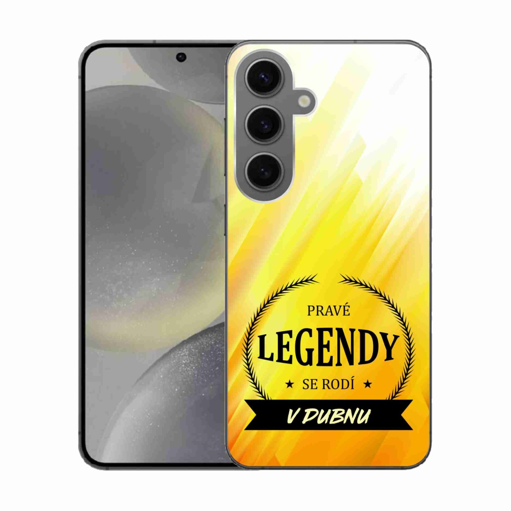 Gélový kryt mmCase na Samsung Galaxy S24 - legendy v apríli žlté pozadie