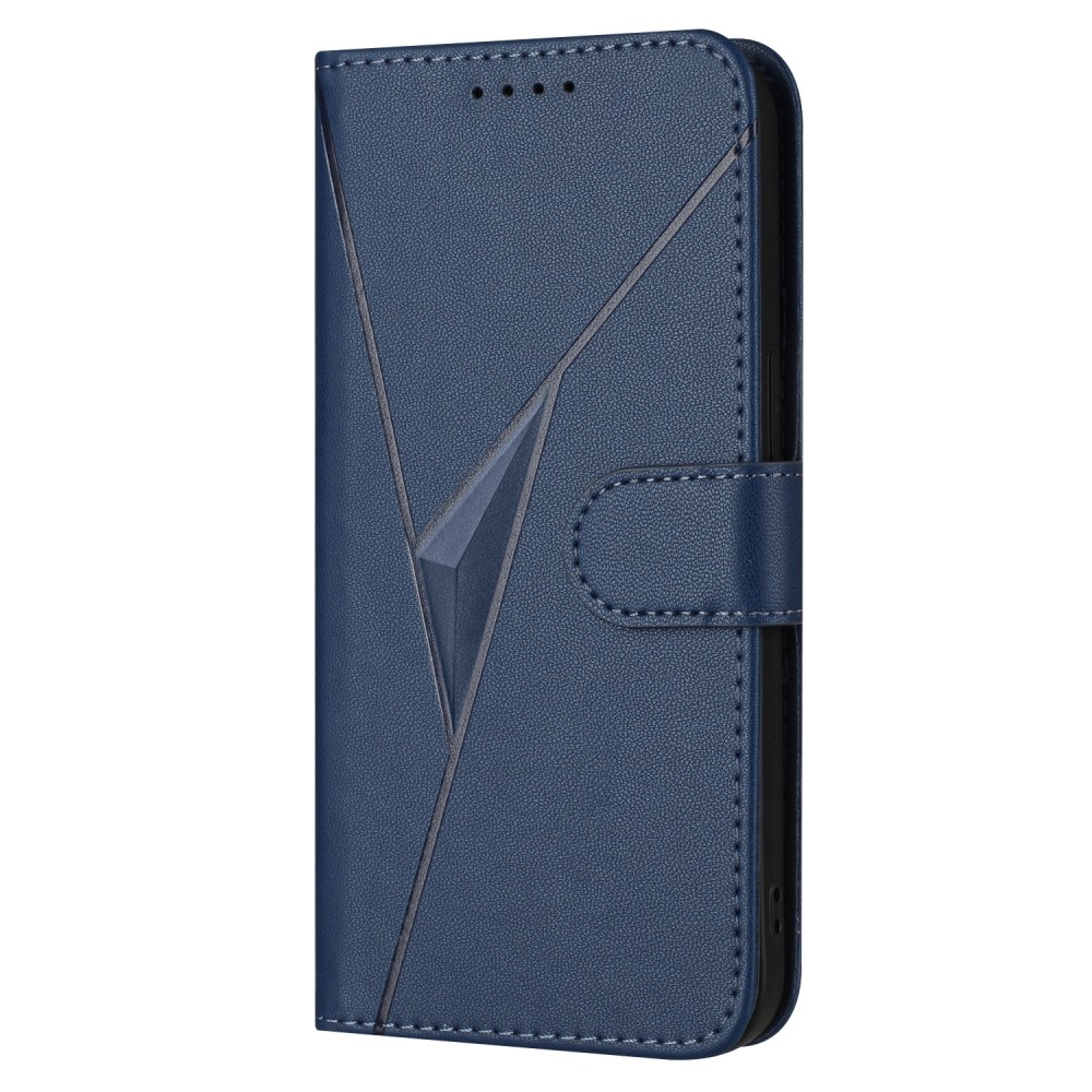 Triangles knižkové puzdro na Honor 400 Lite - modré
