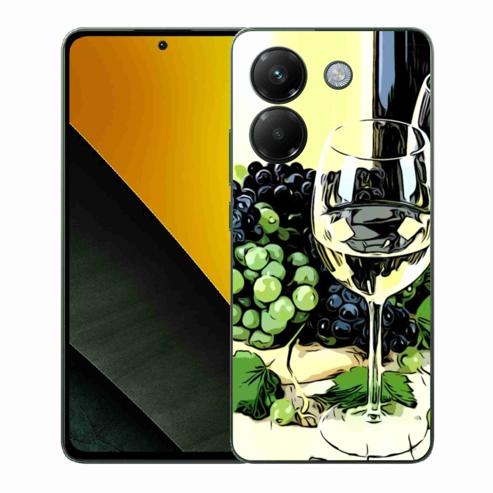 Gélový kryt mmCase na Xiaomi Poco M7 Pro 5G - pohár vína