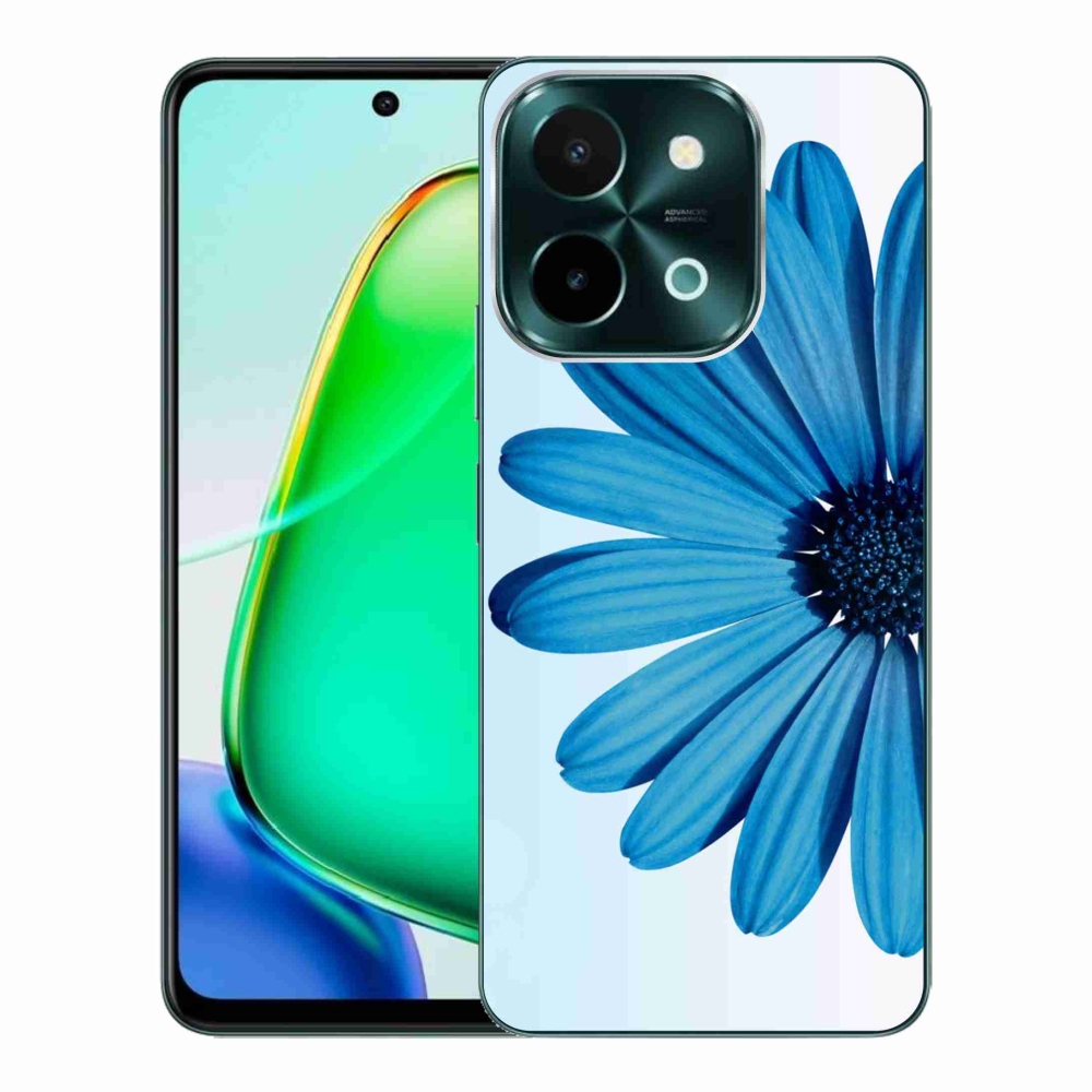 Gélový obal mmCase na Vivo Y28 - modrá margaréta