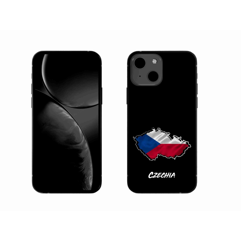 Gélový kryt mmCase na iPhone 13 6.1 - Slovakia čierne pozadie