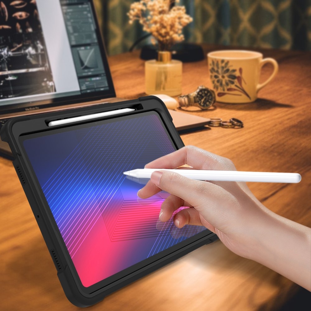 Kick odolný hybridný obal na iPad Pro 13 (2024) - čierny