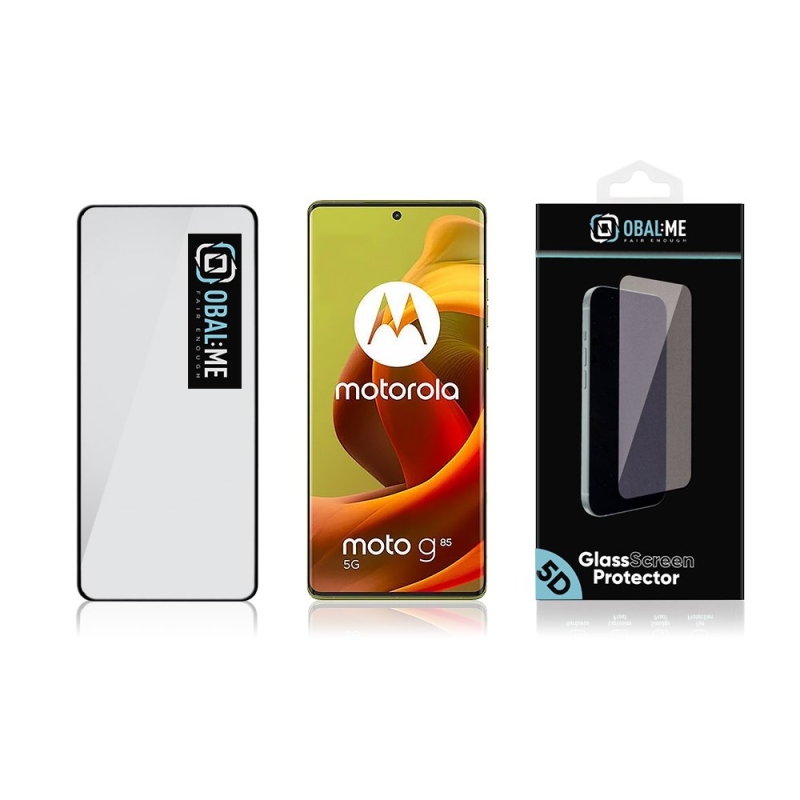 OBAL:ME 5D Tvrdené Sklo pre Motorola G85 Black