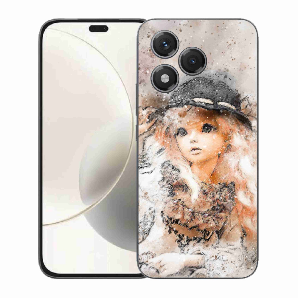 Gélový kryt mmCase na Honor 400 Lite - dievčatko s klobúkom