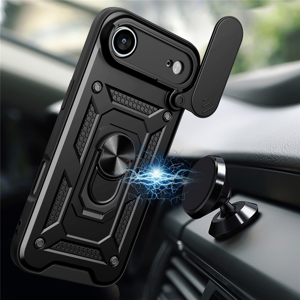 Ring odolný kryt na iPhone 17 Air - čierny