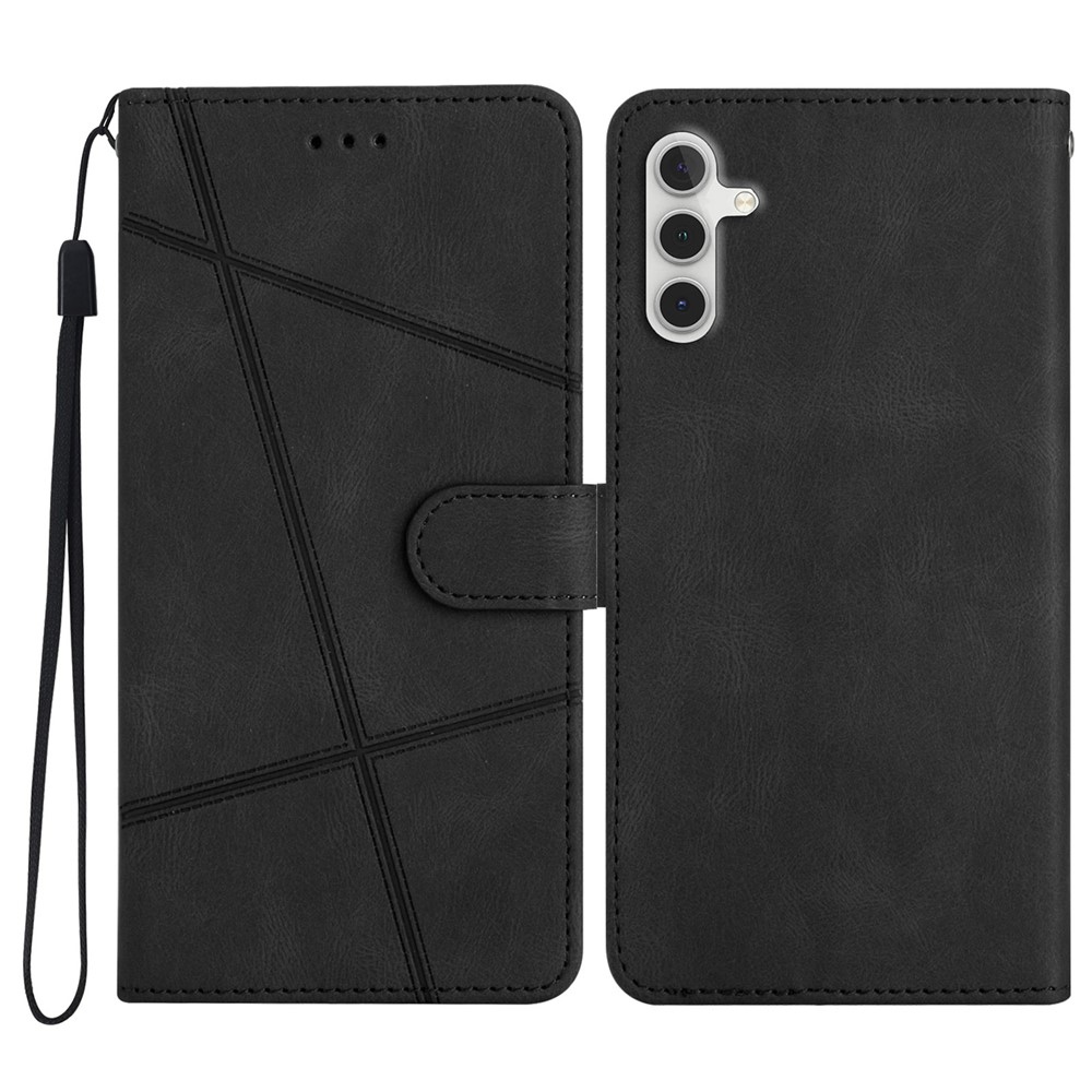 Line knižkové púzdro na Samsung Galaxy S25 FE - čierne