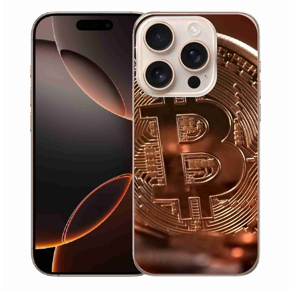 Gélový kryt mmCase na iPhone 16 Pro Max - bitcoin