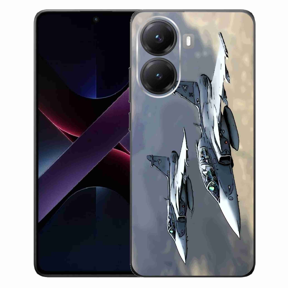 Gélový kryt mmCase na Xiaomi Poco X7 Pro 5G - stíhačky