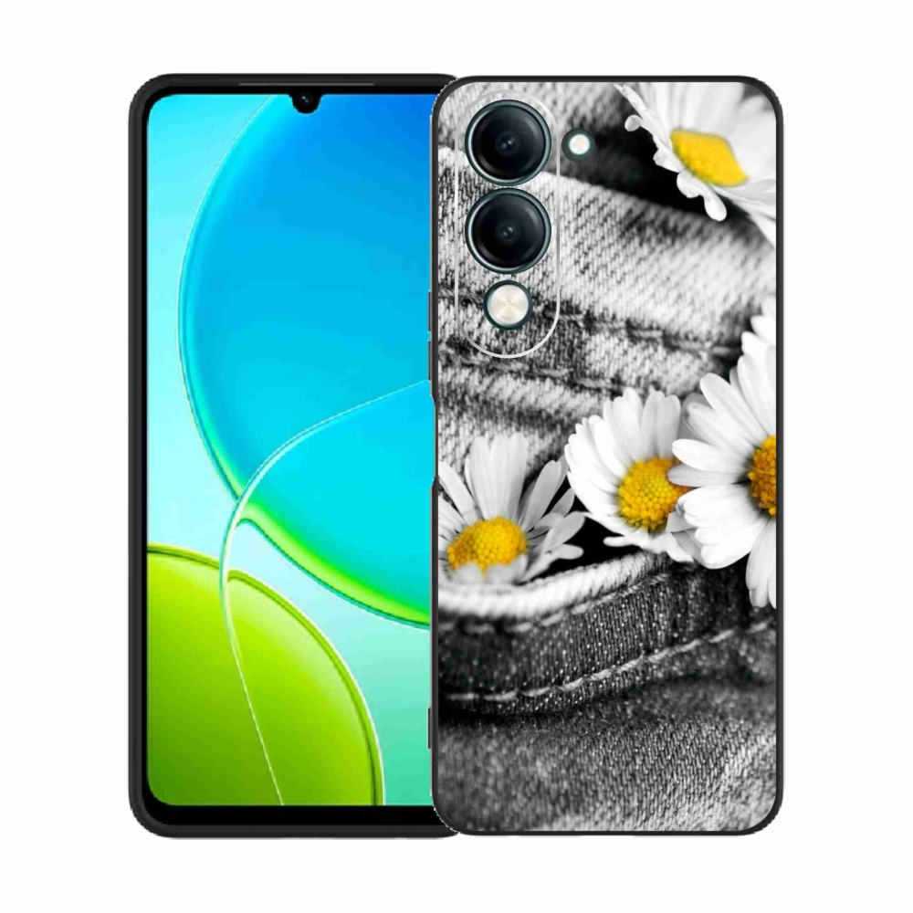 Gélový kryt mmCase na Vivo Y29s 5G - margaréty