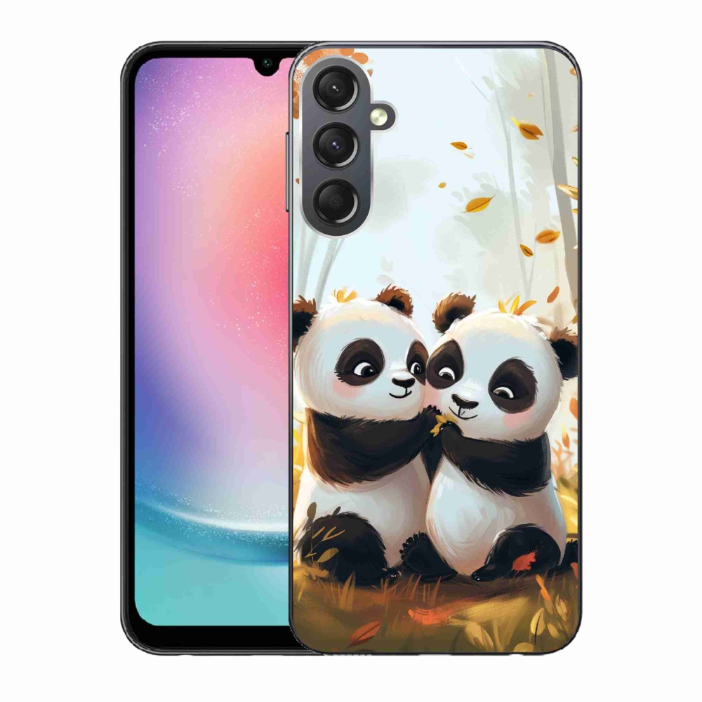 Gélový kryt mmCase na Samsung Galaxy A24 - pandy