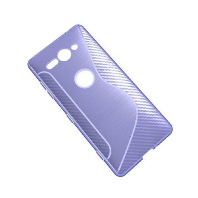 S-line silikónový kryt na mobil Sony Xperia XZ2 Compact - fialový