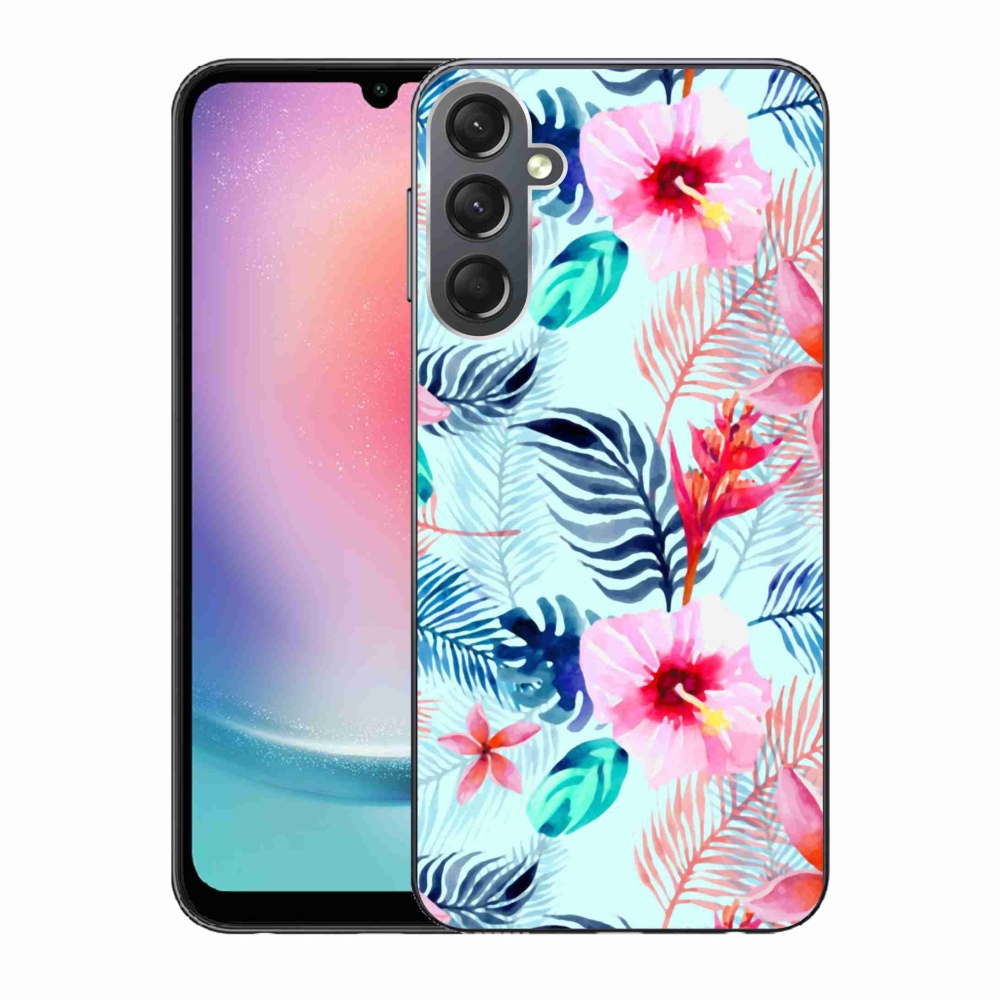 Gélový kryt mmCase na Samsung Galaxy A24 - kvety