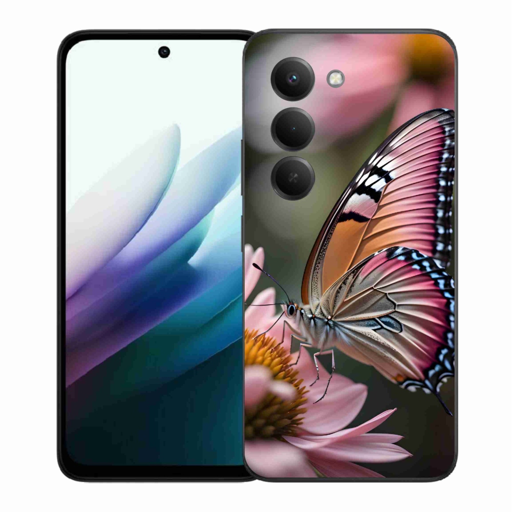 Gélový kryt mmCase na Xiaomi Redmi 15 4G/5G (171mm) - farebný motýľ