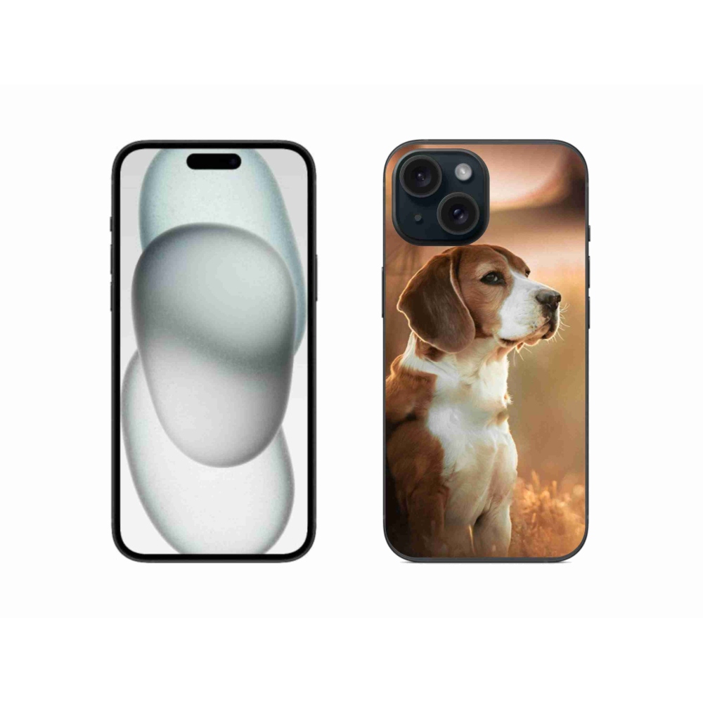 Gélový kryt mmCase na iPhone 15 - bígl