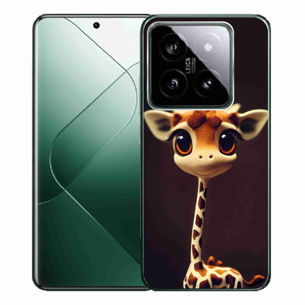 Gélový kryt mmCase na Xiaomi 14 Pro - malá žirafa