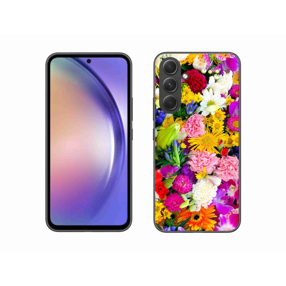 Gélový kryt mmCase na Samsung Galaxy A54 5G - kvety 12