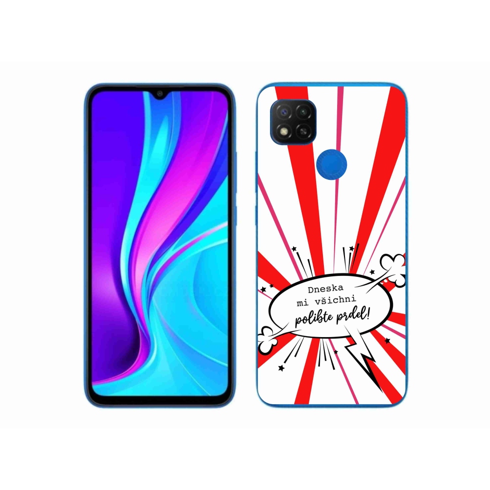 Gélový kryt mmCase na Xiaomi Redmi 9C - vtipný text 15 biele pozadie