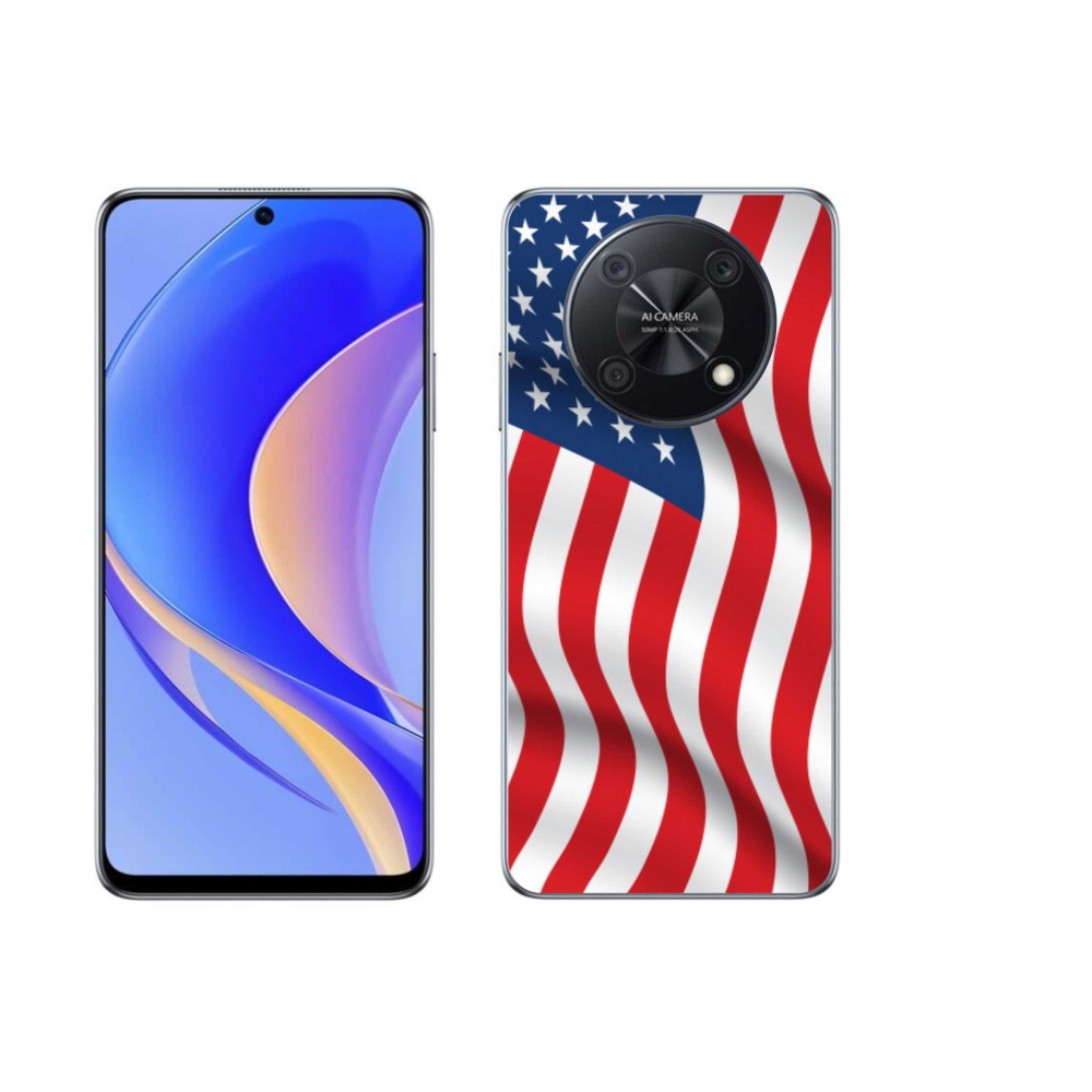 Gélový kryt mmCase na mobil Huawei Nova Y90 - USA vlajka