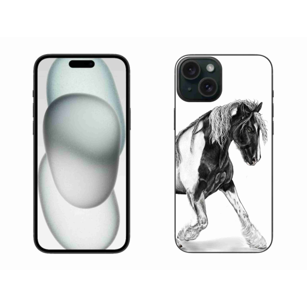 Gélový kryt mmCase na iPhone 15 Plus - kôň