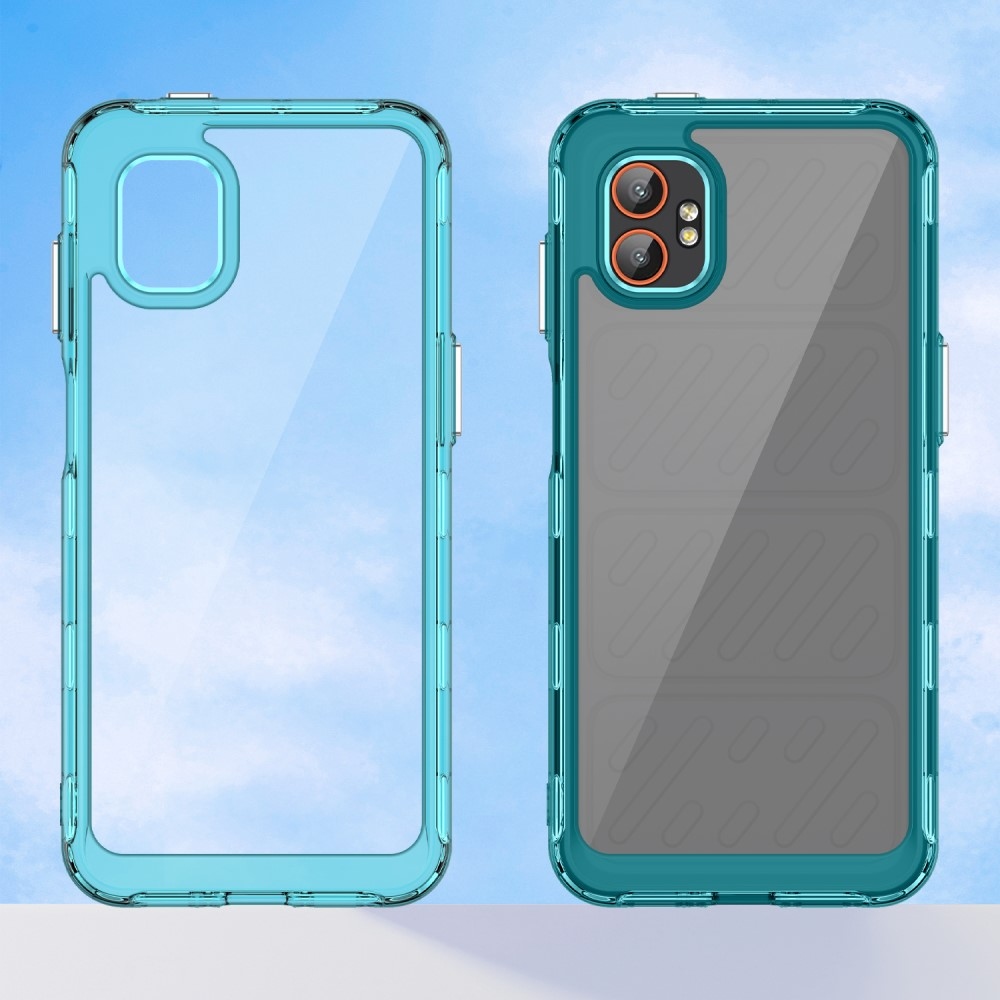 Gélový obal s pevným chrbtom na Samsung Galaxy Xcover 7 Pro - svetlomodrý