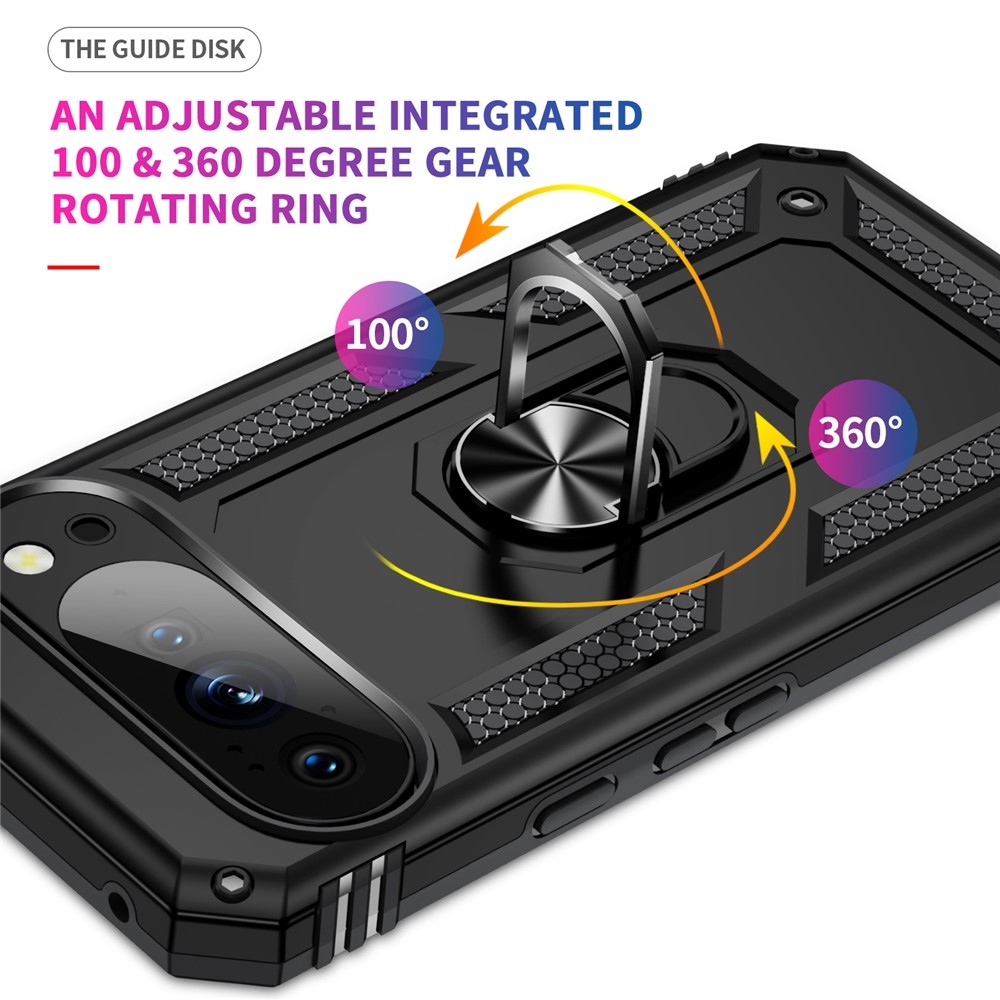 Ring odolný kryt na Google Pixel 10 Pro/Pixel 10 - čierny