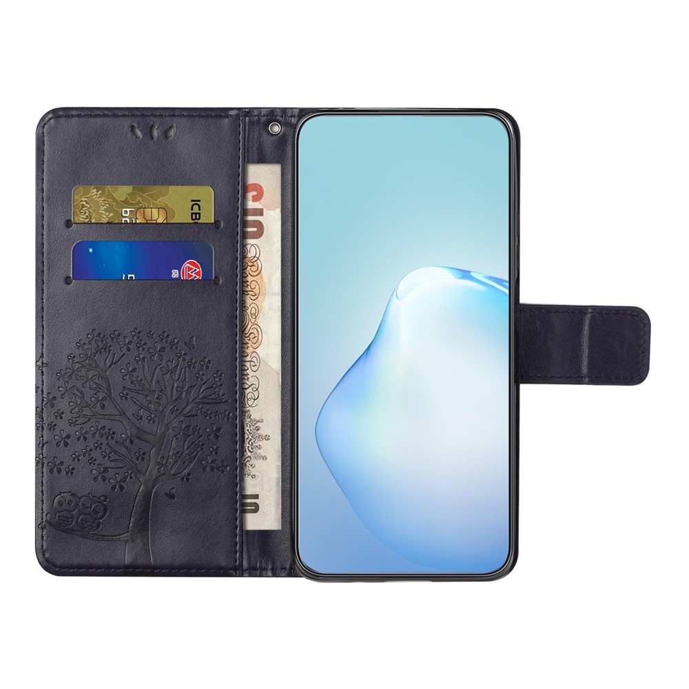 Tree knižkové púzdro na Samsung Galaxy S25 FE - tmavofialové
