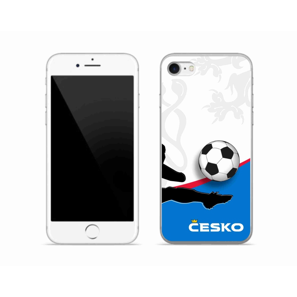 Gélový kryt mmCase na iPhone SE (2022) - futbal Česko 3