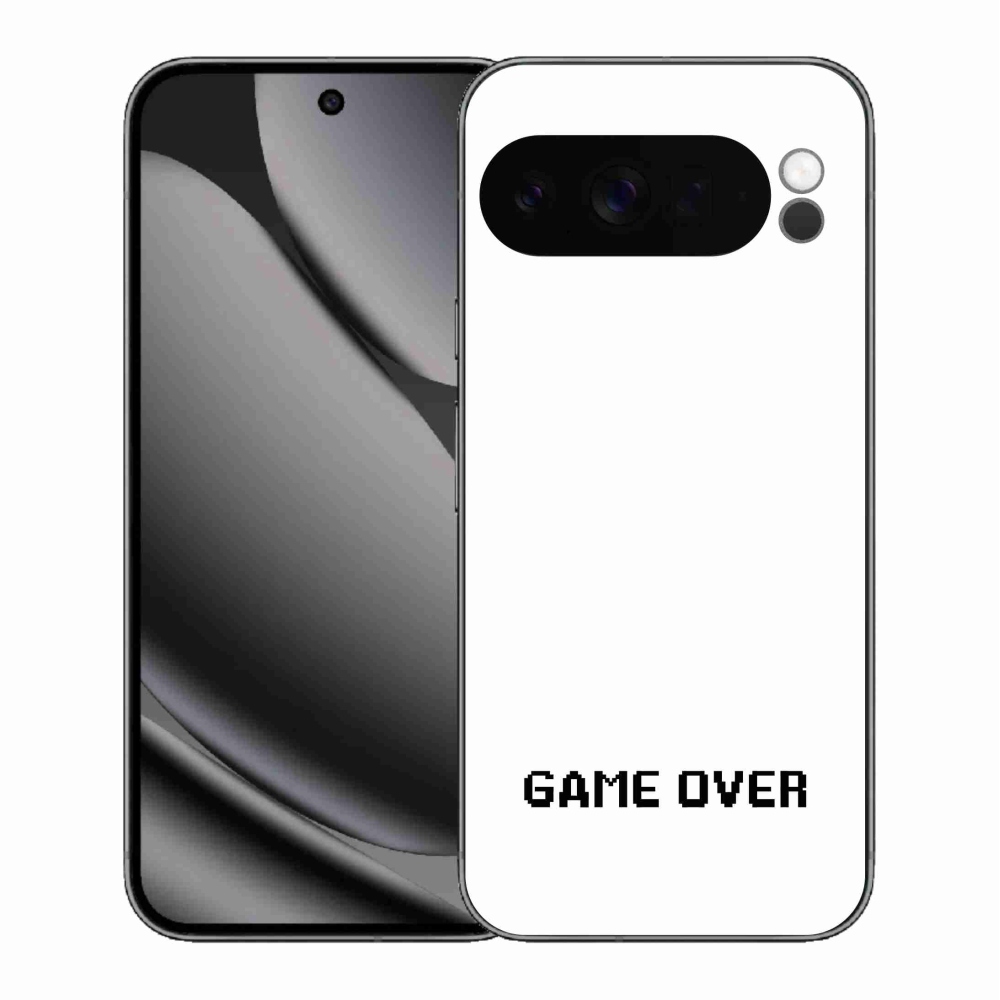 Gélový kryt mmCase na Google Pixel 10 Pro XL - game over biele pozadie