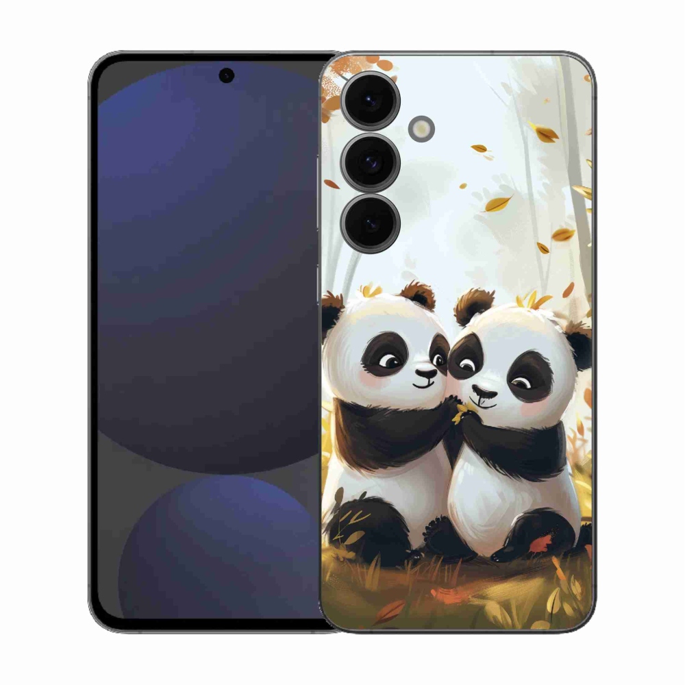 Gélový kryt mmCase na Samsung Galaxy S25 FE - pandy