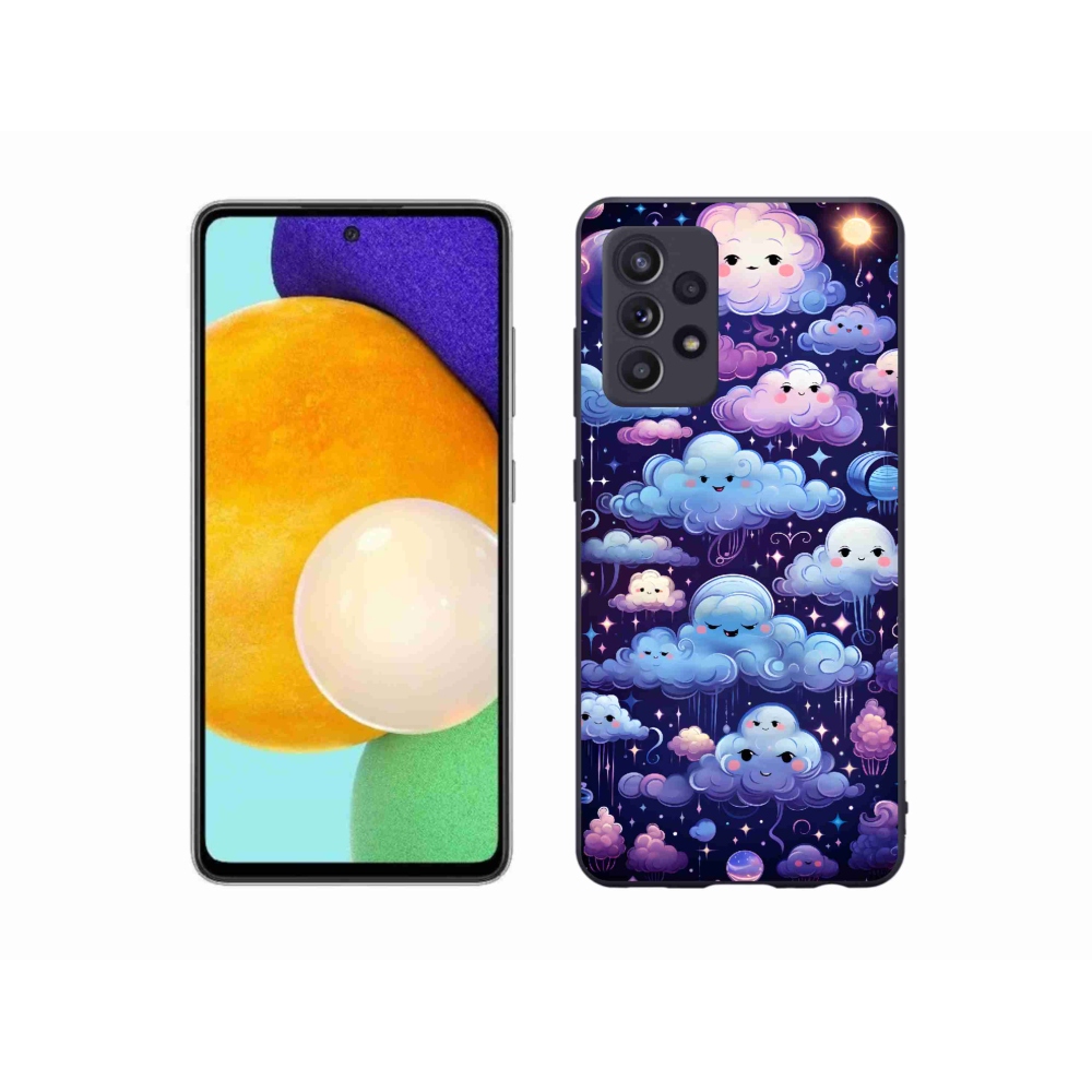 Gélový kryt mmCase na Samsung Galaxy A52/A52 5G - mráčiky