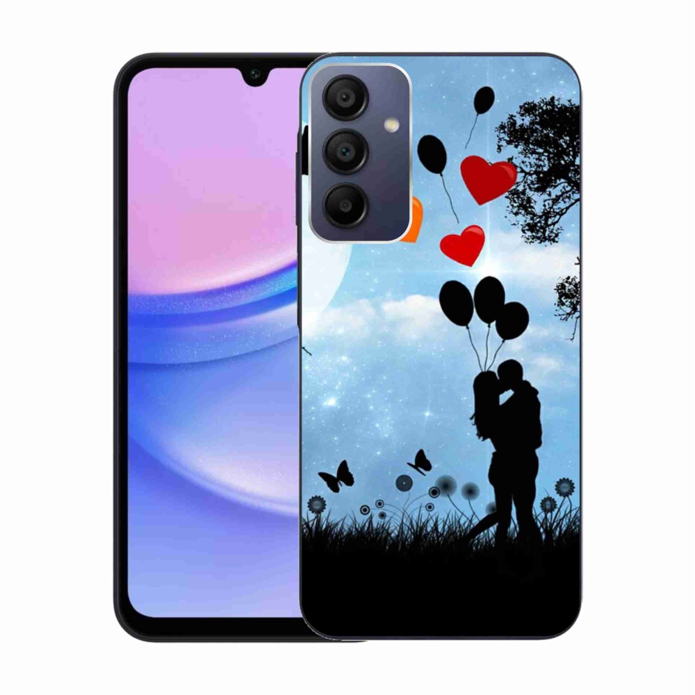 Gélový obal mmCase na Samsung Galaxy A15 4G/5G - zamilovaný pár