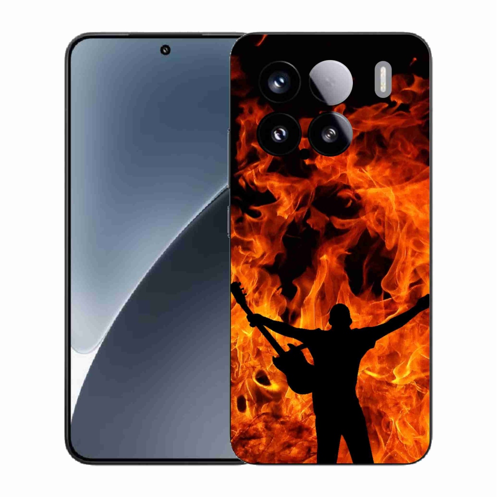 Gélový kryt mmCase na Xiaomi 15 - muzikant a oheň