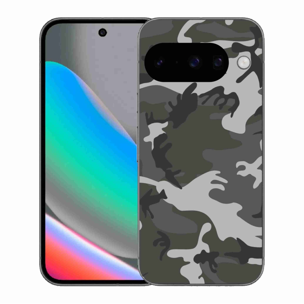 Gélový kryt mmCase na Google Pixel 10 - maskáčový vzor