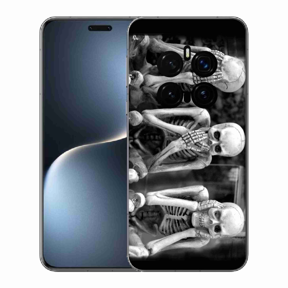 Gélový kryt mmCase na Honor Magic 7 Pro 5G - kostlivci