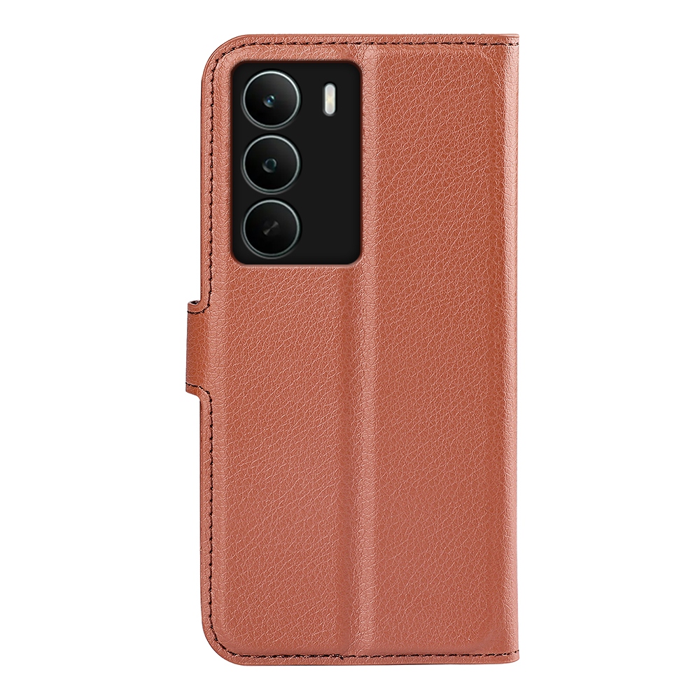 Litchi knižkové puzdro na Realme C71 - hnedé