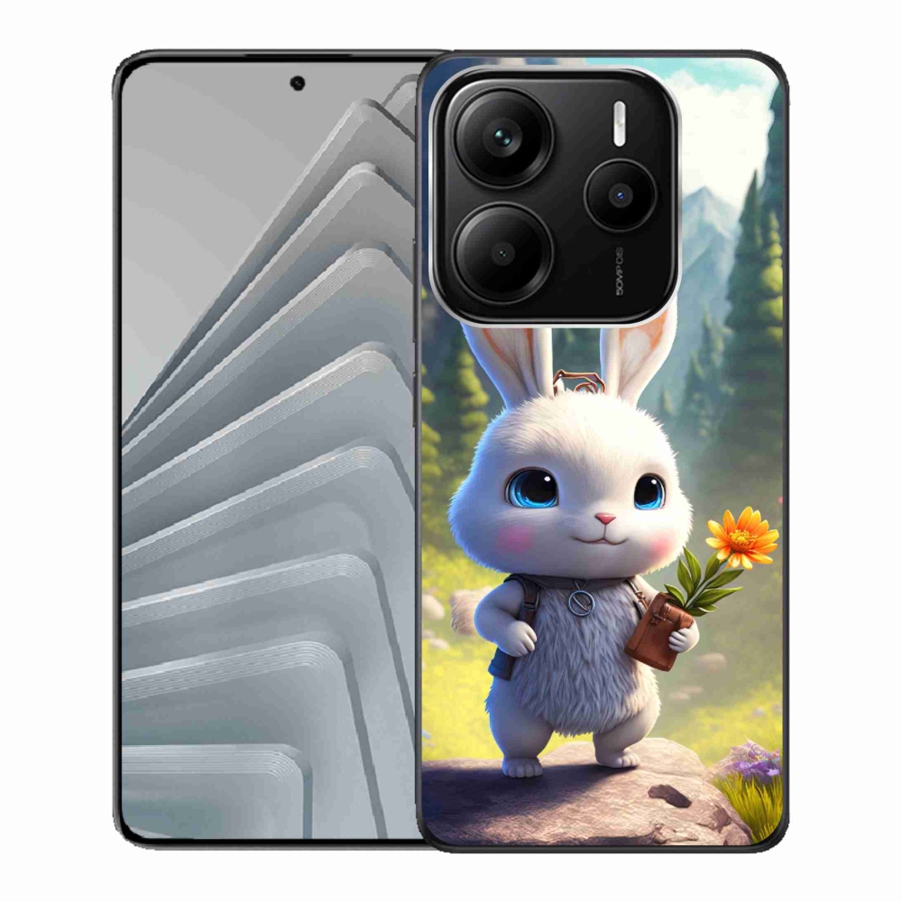 Gélový kryt mmCase na Xiaomi Redmi Note 14 5G - roztomilý králíček