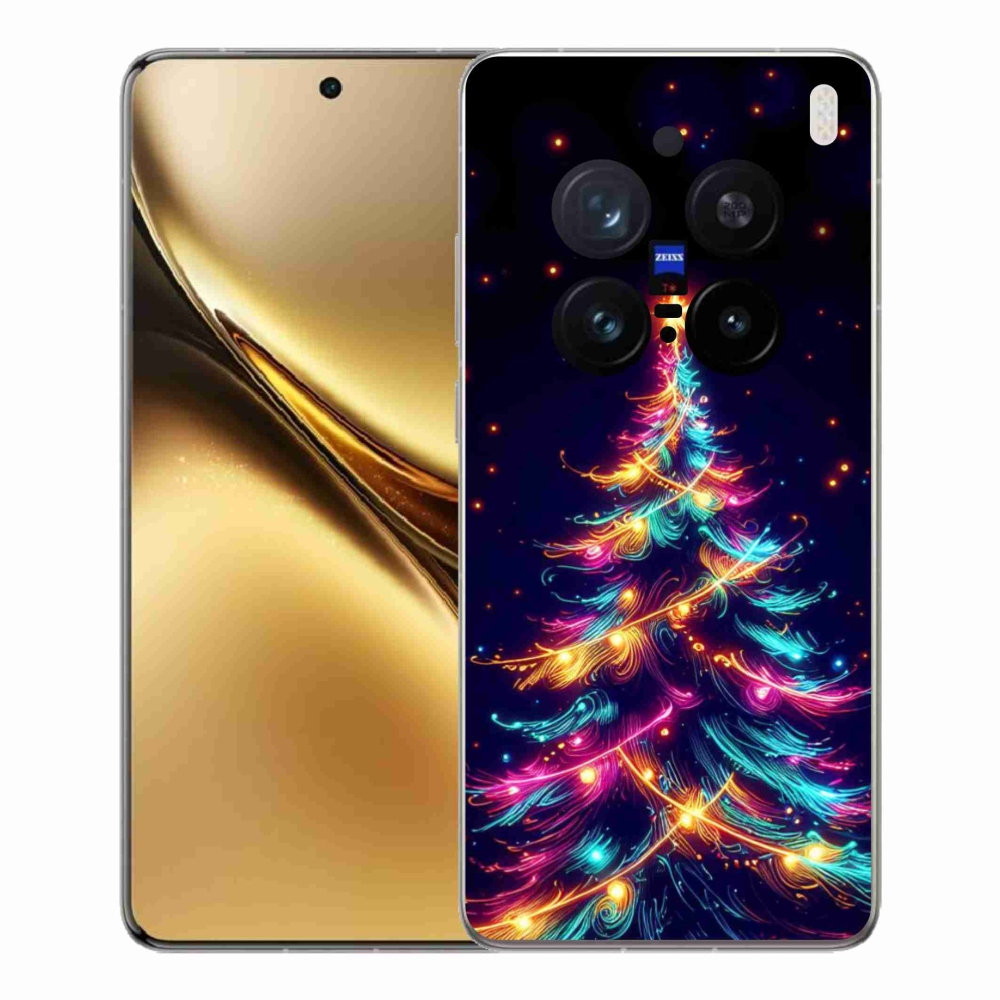 Gélový kryt mmCase na Vivo X200 Pro 5G - neónový vianočný stromček