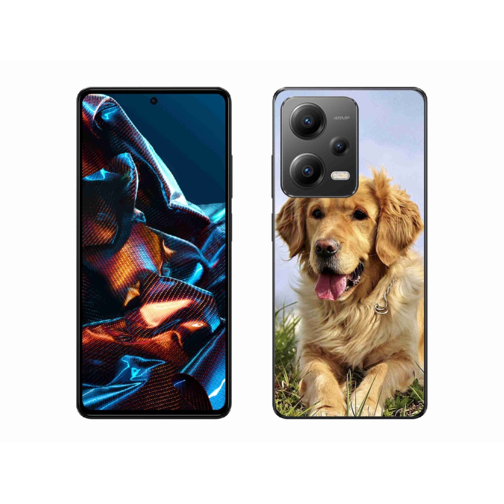 Gélový obal mmCase na mobil Xiaomi Redmi Note 12 Pro 5G - zlatý retriever