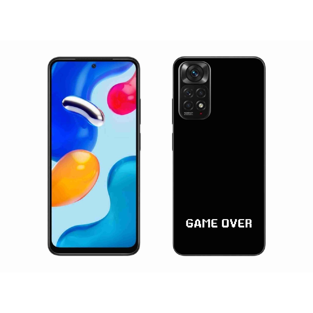 Gélový kryt mmCase na Xiaomi Redmi Note 11S 4G - game over čierne pozadie