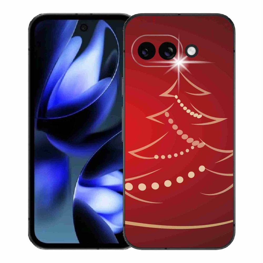 Gélový kryt mmCase na Google Pixel 9a - kreslený vianočný stromček