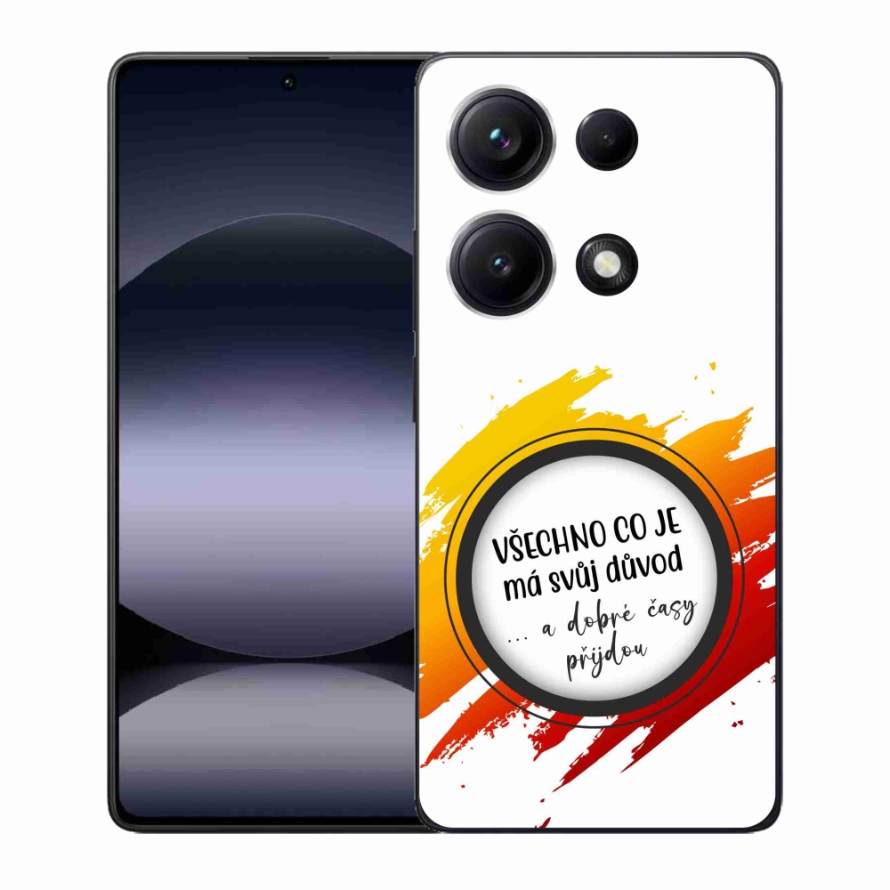 Gélový kryt mmCase na Xiaomi Redmi Note 14S - citát 3 biele pozadie