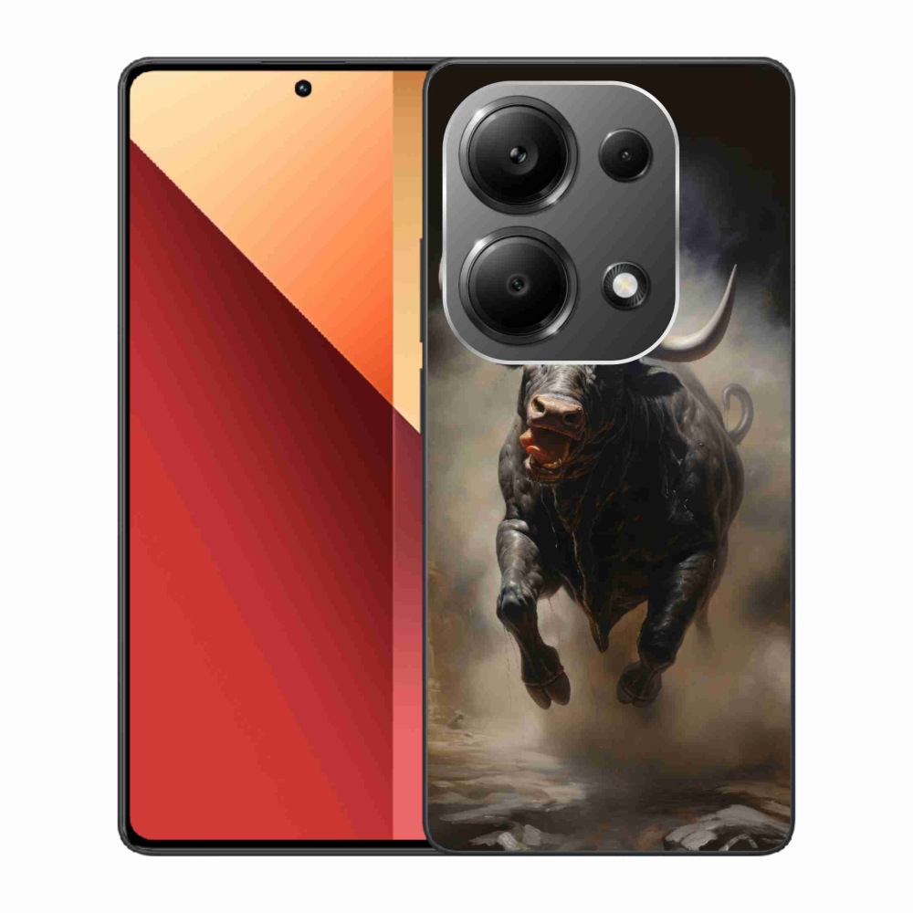 Gélový kryt mmCase na Xiaomi Redmi Note 13 Pro 4G/Poco M6 Pro - rozzúrený býk