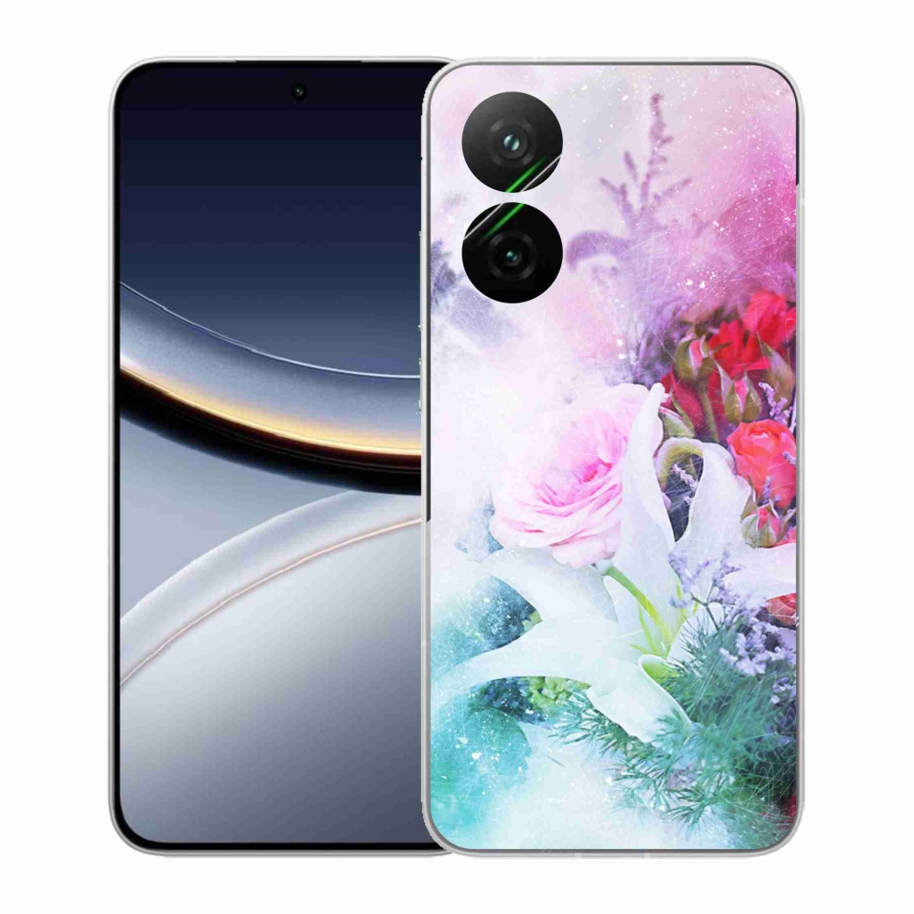 Gélový kryt mmCase na Xiaomi Poco F7 5G - kvety 4