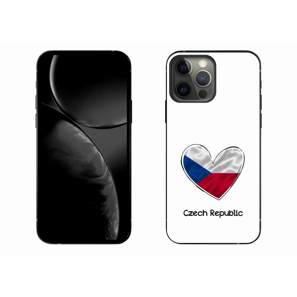 Gélový kryt mmCase na iPhone 13 Pro Max 6.7 - vlajka srdca biele pozadie