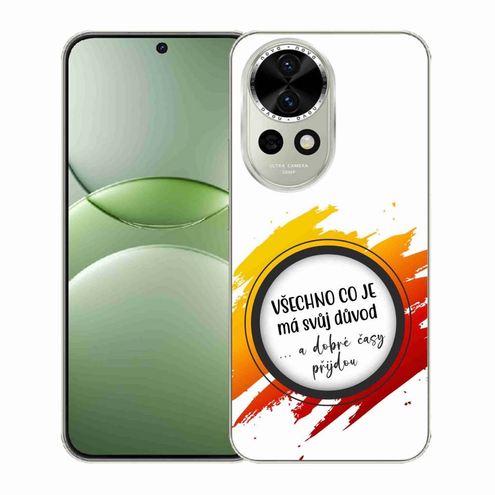 Gélový kryt mmCase na Huawei Nova 13 5G - citát 3 biele pozadie