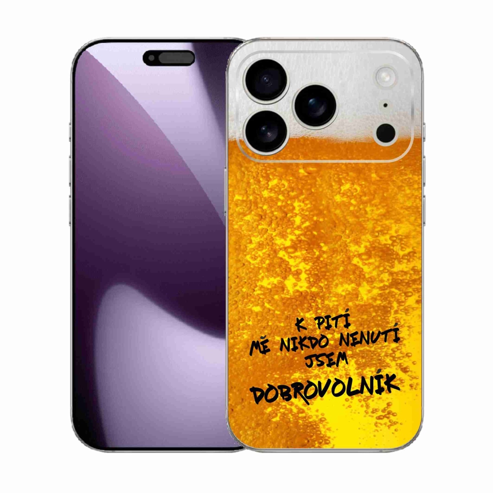 Gélový kryt mmCase na iPhone 17 Pro - pivný motív 4