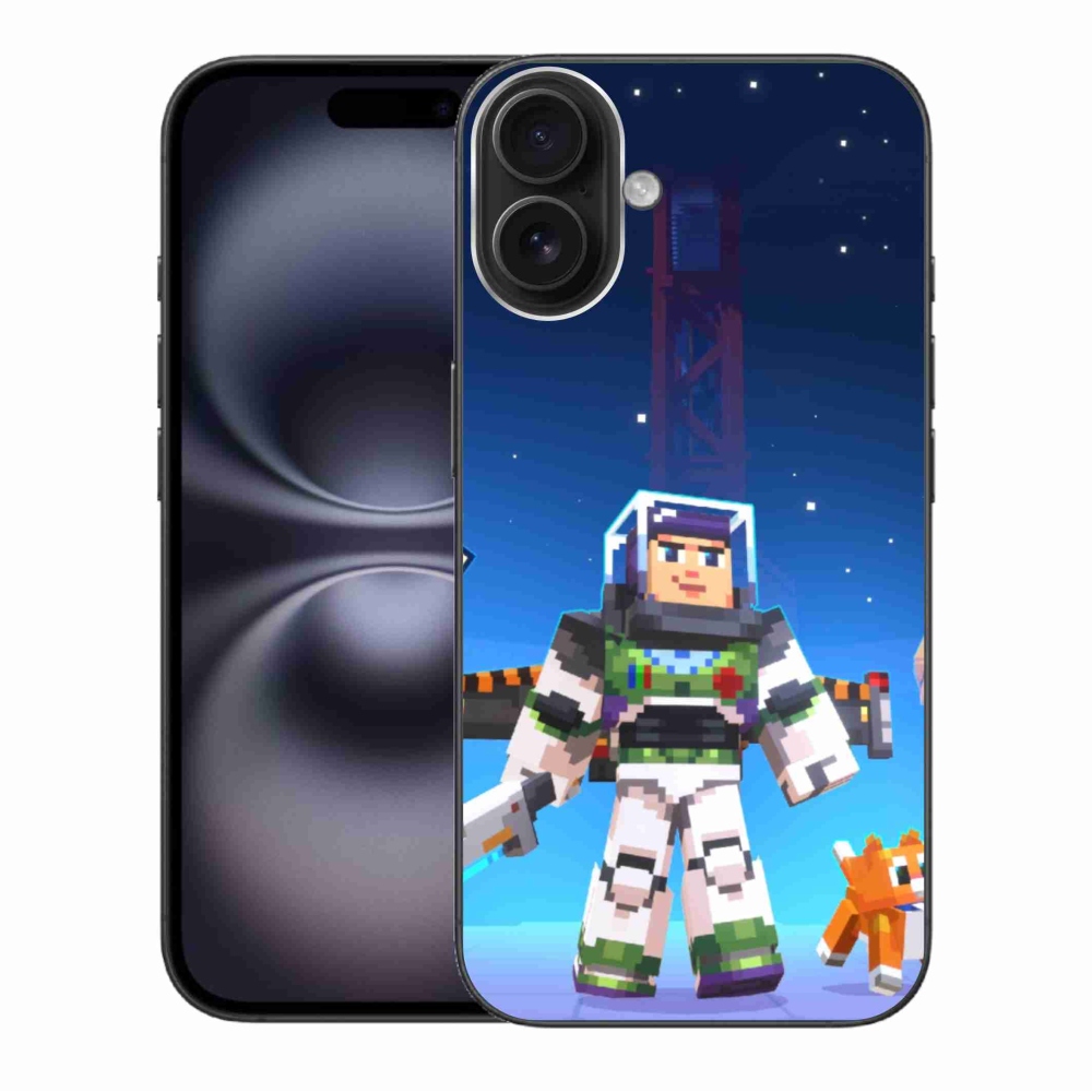 Gélový kryt mmCase na iPhone 16 Plus - minecraft 2