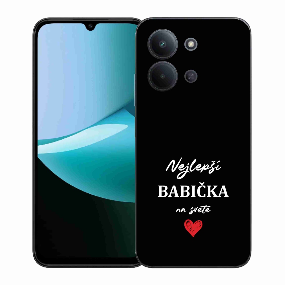 Gélový kryt mmCase na Xiaomi Redmi 15C 4G (171mm)/Poco C85 4G (171mm) - najlepšia babička 1 čierne pozadie